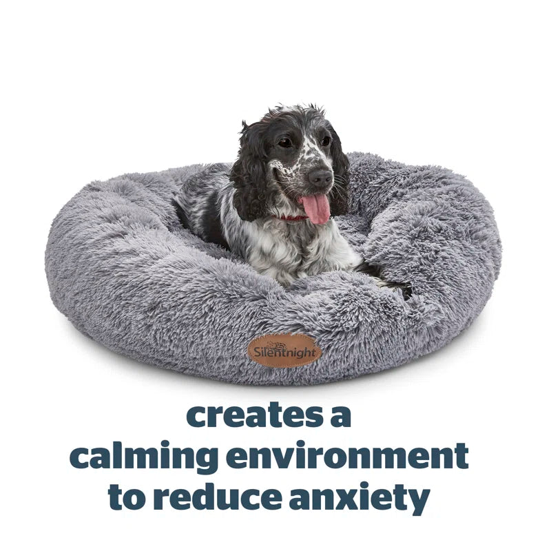 Calming Plush Donut Pet Bed
