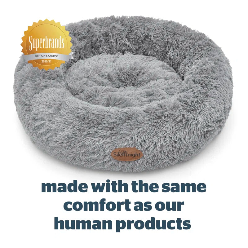 Calming Plush Donut Pet Bed