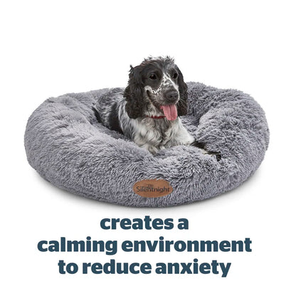 Calming Plush Donut Pet Bed