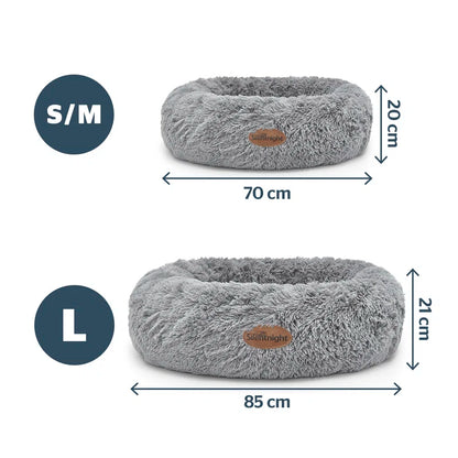 Calming Plush Donut Pet Bed